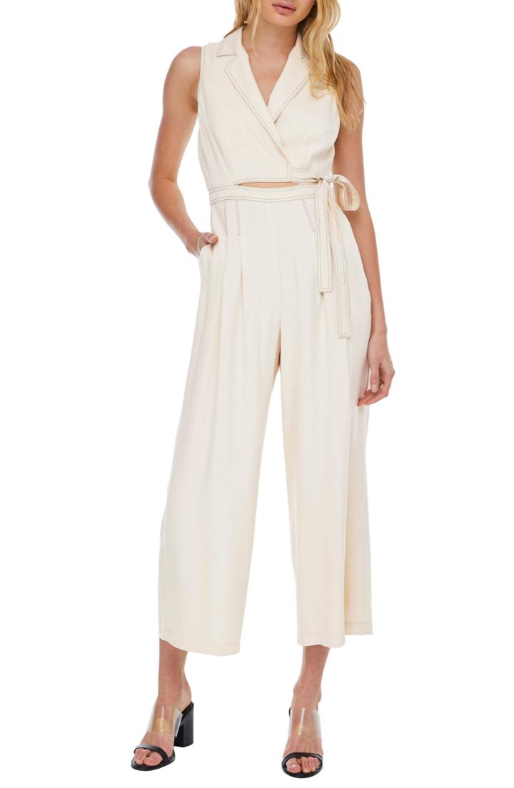 Women's Astr The Label Vantage Jumpsuit - Beige