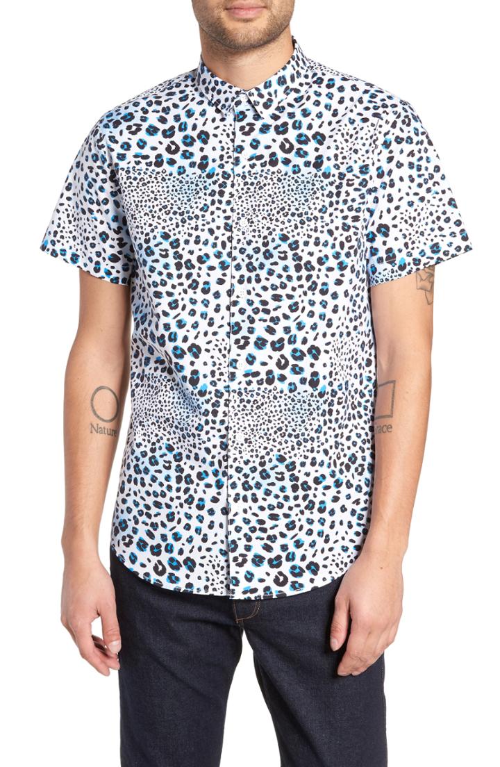 Men's The Rail Print Sport Shirt, Size - White