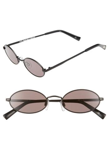 Women's Le Specs Love Train 51mm Oval Sunglasses - Matte Black