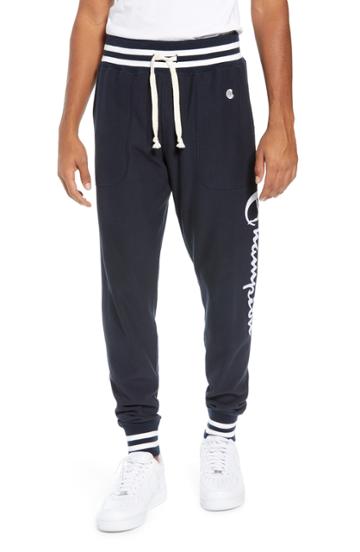 Men's Todd Snyder + Champion Slim Fit Tipped Jogger Pants - Blue