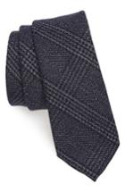 Men's Nordstrom Men's Shop Eastview Check Skinny Tie, Size - Blue
