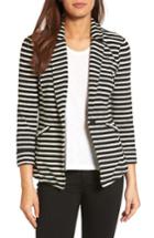 Petite Women's Caslon Knit One-button Blazer, Size - Black
