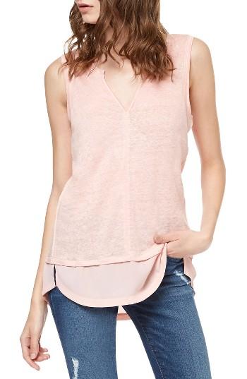 Women's Sanctuary City Linen Knit Tank - Pink