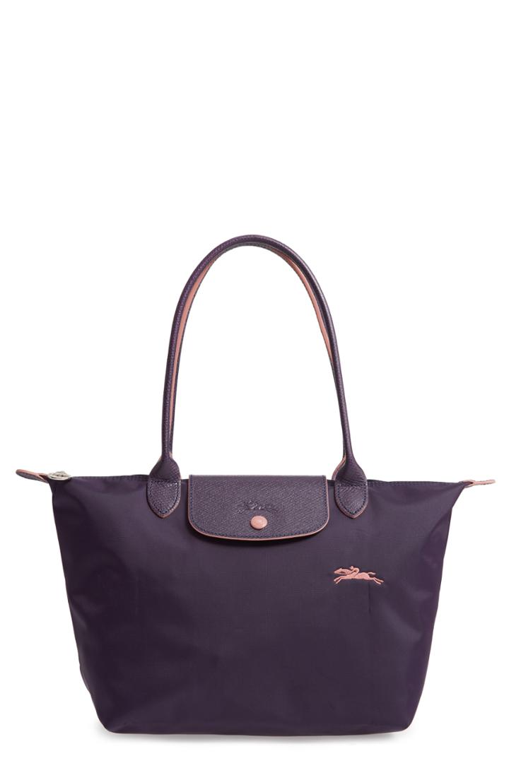 Longchamp Le Pliage Club Medium Shoulder Tote - Purple