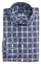 Men's John W. Nordstrom Traditional Fit Plaid Dress Shirt .5 - Blue