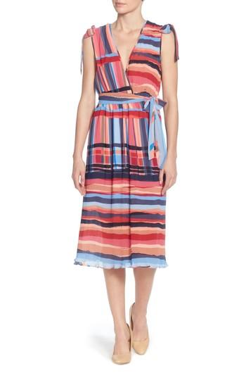 Women's Catherine Catherine Malandrino Micropleat Dress - Red