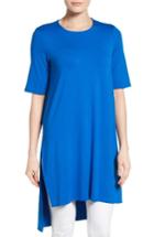 Women's Eileen Fisher Jersey Tunic Top, Size - Blue