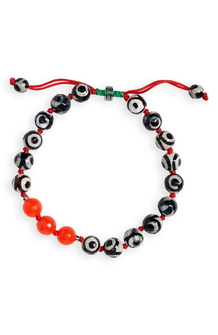 Men's Jonas Studio Handknotted Agate Bracelet