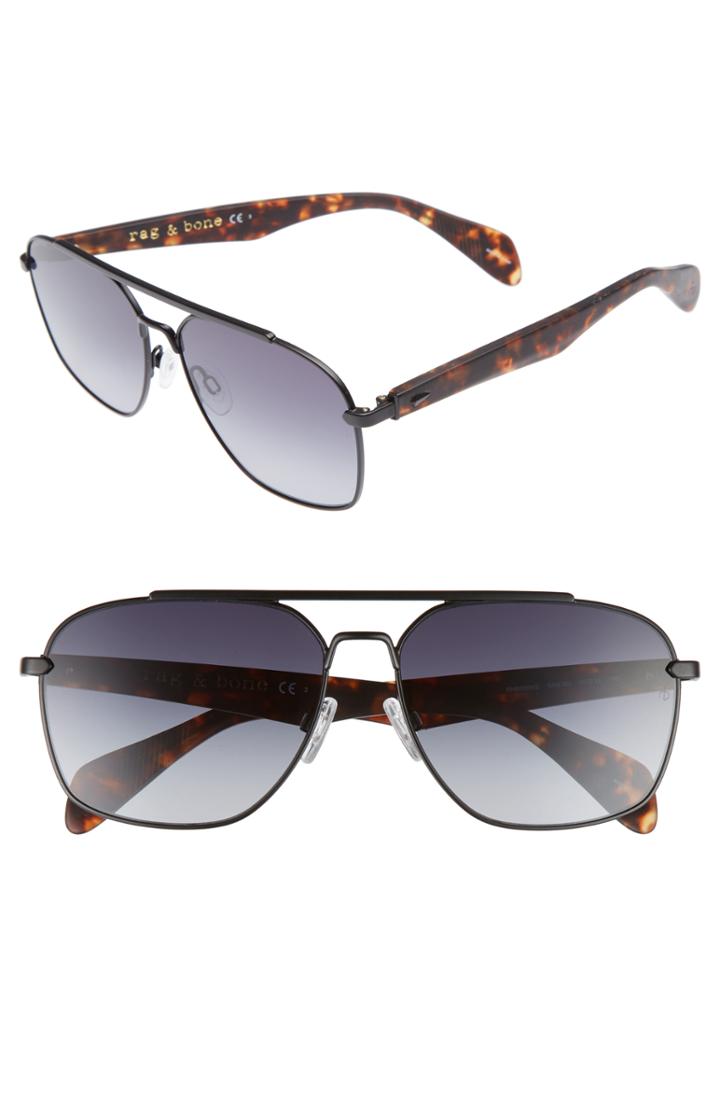 Men's Rag & Bone 60mm Gradient Navigator Sunglasses -