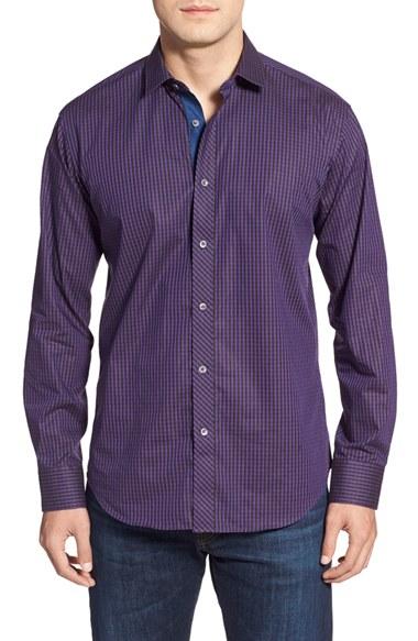 Men's Bugatchi Classic Fit Gingham Sport Shirt
