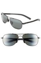 Men's Maui Jim 'maui Flex - Polarizedplus2' 56mm Aviator Sunglasses - Gunmetal/ Black/ Grey