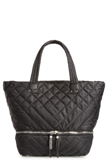 Sam Edelman Arianna Quilted Nylon Tote - Black