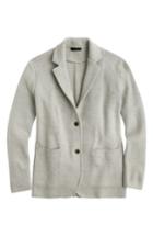 Women's J.crew Merino Wool Sweater Blazer - Grey