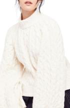Women's Free People Snow Bird Cable Knit Sweater