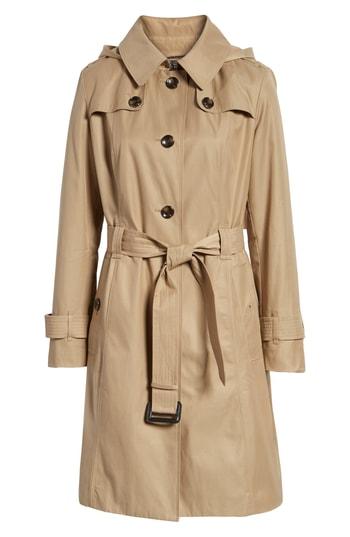 Women's London Fog Knee Length Trench Coat