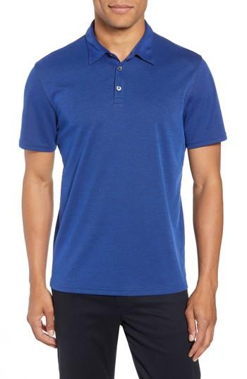 Men's Zachary Prell Caldwell Pique Trim Fit Polo - Blue