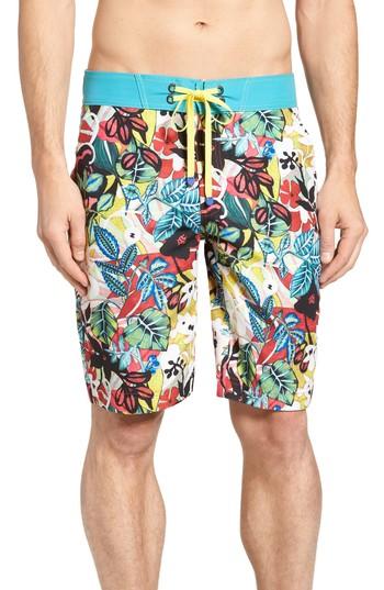 Men's Robert Graham Barbarito Classic Fit Board Shorts - Red