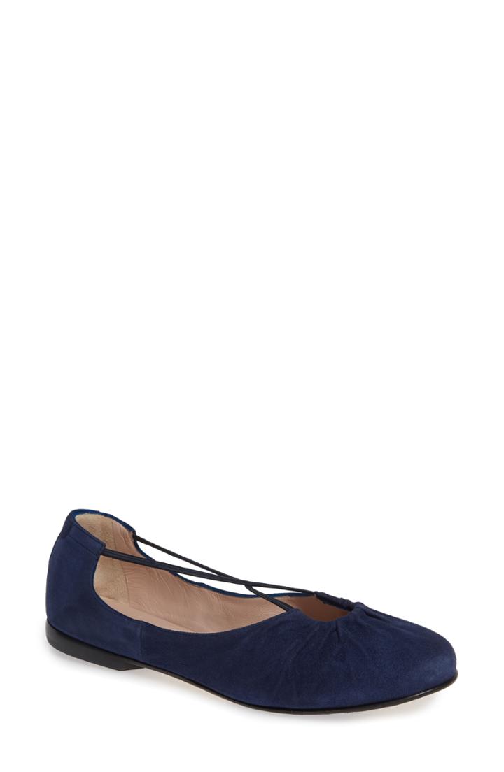 Women's Taryn Rose Collection Alessandra Ballet Flat .5 M - Blue