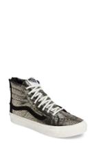 Women's Vans 'sk8-hi Slim' Metallic Leather Sneaker .5 M - Metallic