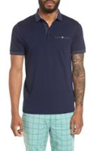 Men's Ted Baker London Rickee Modern Slim Fit Polo (m) - Blue