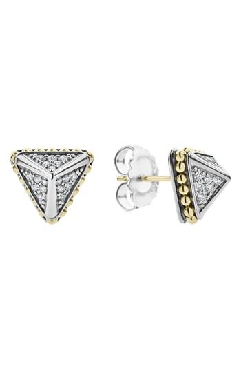 Women's Lagos Ksl Diamond Pyramid Stud Earrings