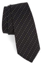 Men's Paul Smith Dot Stripe Silk Tie, Size - Black