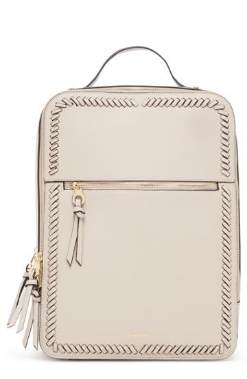 Calpak Kaya Faux Leather 15-inch Laptop Backpack - Beige