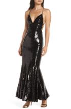 Women's Fame And Partners The Auden Sequin Embellished Gown - Black