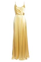 Women's Jill Jill Stuart Faux Wrap Satin Gown - Yellow