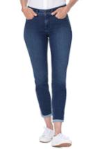 Women's Nydj Ami Dolphin Hem Ankle Skinny Jeans - Blue