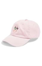 Women's Topshop Peach Baseball Cap - Pink