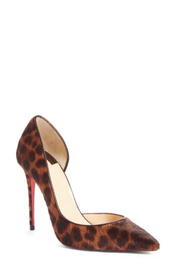 Women's Christian Louboutin So Kate Genuine Calf Hair Half D'orsay Pump Us / 35eu - Beige