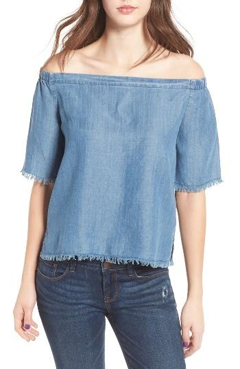 Women's Bp. Off The Shoulder Denim Top