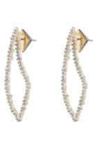 Women's Alexis Bittar Crystal Encrusted Abstract Thorn Drop Earrings