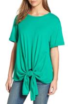 Women's Caslon Tie Front Tee - Green