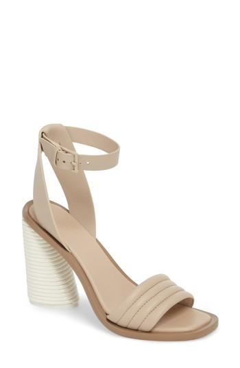 Women's Mercedes Castillo Hiru High Ankle Strap Sandal M - Beige