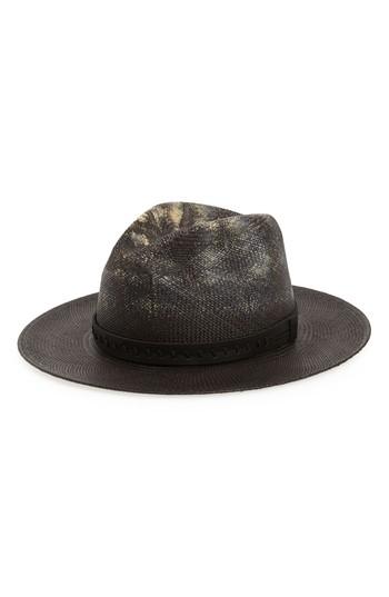 Men's Bailey Dune Straw Panama Hat - Black