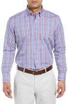 Men's Peter Millar Collection Fika Regular Fit Plaid Sport Shirt, Size - Purple
