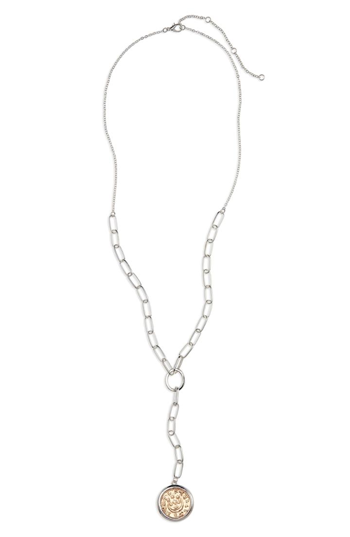 Women's Bp. Chainlink Medallion Y-necklace