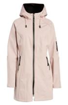 Women's Ilse Jacobsen Fit Hooded Raincoat, Size 40 - Red