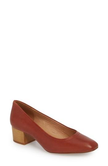 Women's Madewell Raquel Block Heel Pump M - Brown