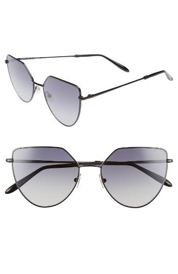 Women's Spektre Off Shore 1 54mm Retro Sunglasses - Matte Black/ Gradient Smoke