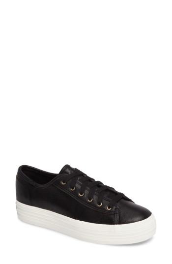 Women's Keds Triple Kick Platform Sneaker .5 M - Black