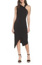 Women's Harlyn Twist Front Asymmetrical Cocktail Dress - Black
