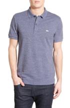 Men's Lacoste 'white Croc' Fit Pique Polo, Size 5(l) - Blue