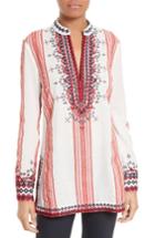 Women's Tory Burch Embroidered Tory Tunic
