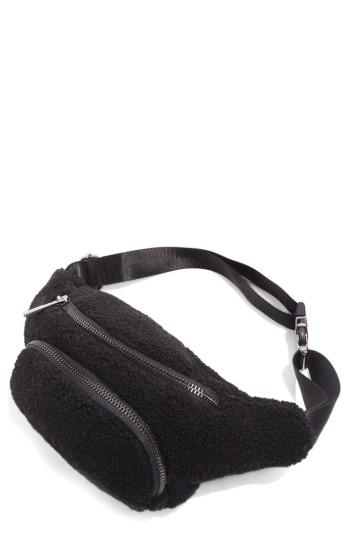 Topshop Benny Borg Belt Bag - Black