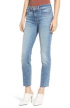 Women's 7 For All Mankind Roxanne Raw Hem Ankle Slim Jeans - Blue