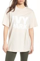 Women's Ivy Park Programme Oversize Logo Tee - Beige