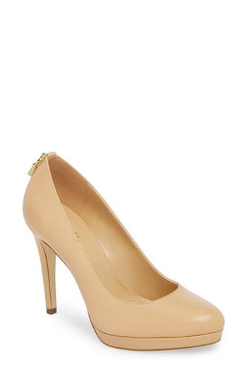 Women's Michael Michael Kors Antoinette Platform Pump M - Beige